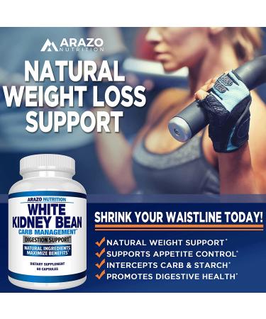 White Kidney Bean Extract - Pure Carb Blocker & Fat Absorber for Weight Support by Arazo Nutrition - Buy Online on GoSupps.com