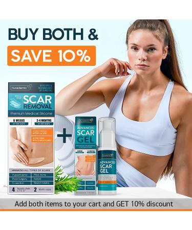 Silicone Scar Sheets - Effective Scar Removal & Tummy Tuck Treatment (4 Packs) - Buy Online on GoSupps.com