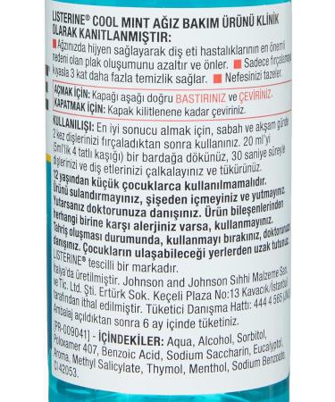 Buy Listerine Cool Mint Mouthwash 95 ml - Fresh Breath Antibacterial (1 Pack) - International Shipping Available - Buy Online on GoSupps.com