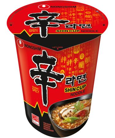 Nong Shim instant noodles Shin Ramyun Korean cup soup spicy quick preparation 6-pack of 68g each - Buy Online on GoSupps.com