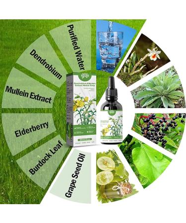 Clearbreath Lot de 2 gouttes base de plantes d'extrait de dendrobium et de mol ne extrait de dendrobium et de mol ne Puissant soutien pulmonaire nettoyage et respiration - Buy Online on GoSupps.com