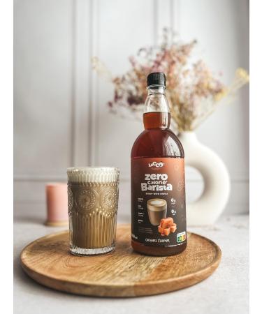 Locco Calorie Free Barista Syrup with Stevia - Vegan Keto Gluten Free - Zero Calories - Caramel Flavor - 1L - Buy Online on GoSupps.com