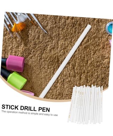 minkissy 90 Pcs Sticky Pen Manicure Dotting Pen Nail Painting Pen Nail Art Tools Para U as Crystal Picker Manicure Tools Bead Picker Pen Nail Dotting Pen Supply Wax Accessories French White - Buy Online on GoSupps.com