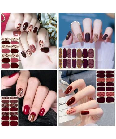 Kalolary 20 Sheet 3D Nail Film & Self-Adhesive Nail Stickers with Nail File - DIY Nail Art for Women & Girls - Buy Online on GoSupps.com