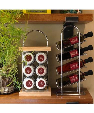 Premium Olive Oil Gift Set - 4 Infused Olive Oils & Balsamic Vinegar in Metal Rack - Perfect Italian Cooking Gift for Chefs - Buy Online on GoSupps.com
