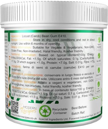 Premium Locust Bean Gum Powder 1kg - Vegan, Non-GMO, Gluten-Free - Recyclable Container - Pack of 1 - Buy Online on GoSupps.com