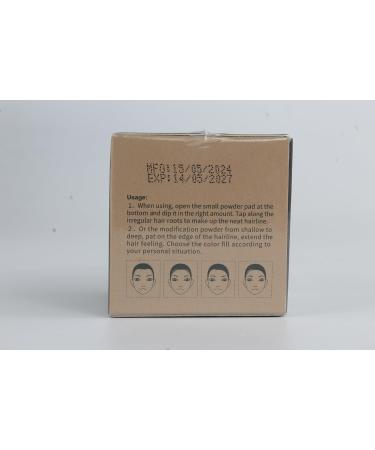 VOLLUCK Root Powder Natural Long-Lasting Hairline Powder for Men Women Waterproof Hair Powder Root 4 g (Dark Black) - Buy Online on GoSupps.com