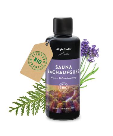 Allg uQuelle Sauna infusion with 100% organic oils deep relaxation lavender cedar mandarin 100ml - Buy Online on GoSupps.com