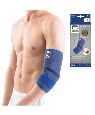 Neo-G Elbow Support - for Epicondylitis Tennis Golfers Elbow Sprains Strain Injuries Tendonitis Arthritis Recovery Sports - Adjustable Compression - Class 1 Medical Device