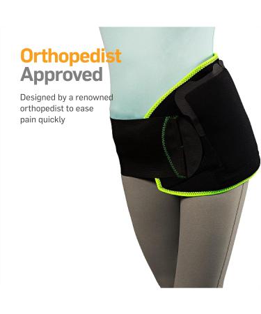 NatraCure Hot/Cold Hip & Lower Back Pain Relief Wrap - Ideal for Lumbar Backache, Herniated Discs, Bursitis, Sciatica, Arthritis - Hip Replacement Recovery - Large/X-Large - Buy Online on GoSupps.com