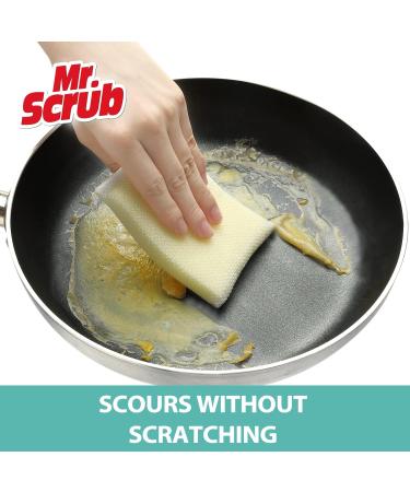 Mr. Scrub 12 Pack All-Purpose Non-Scratch Kitchen Sponges - Ideal for Washing Dishes, Cleaning Kitchen and Bathroom - Premium Scrub Sponge and Scrubbers - Buy Online on GoSupps.com
