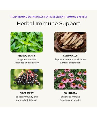 VitaminIQ Immune Support Supplement with Vitamin C and Zinc Sambucus Elderberry Vitamin D3 Glutathione Echinacea Capsules - Natural Immune Booster Herbal Supplements - Vegan Gluten-Free (60ct) - Buy Online on GoSupps.com
