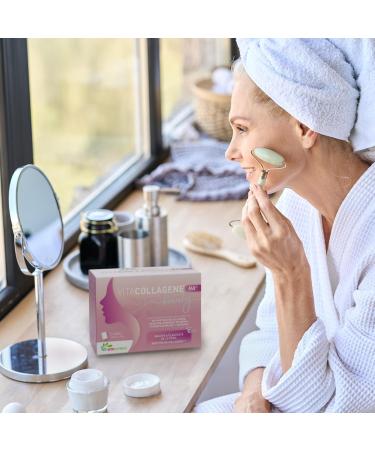  VitaNutrics Vitanutrics - VITACOLLAGENE HA BEAUTY - Skin Elasticity Hair Strength - Collagen Hyaluronic Acid Grape and Melon Extract Zinc Vitamin A and C - 21 Sachets - Buy Online on GoSupps.com