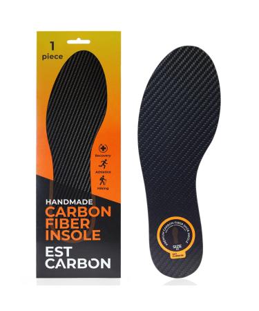 Carbon fiber insole - 1 stk rigid shoe insert for recovery |Entry made of graphite for foot pain arthritis hallux rigidus & morton neutrom stiff soles for women & men 252mm EU39 black EU39 252mm - Buy Online on GoSupps.com