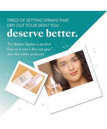 Mented Cosmetics Better Setter Setting Spray, Alcohol Free Makeup Setting Spray Finishing Spray for Makeup with Vitamin C + Coconut Water, Hydrating Facial Spray, Vegan, Cruelty Free, Fragrance Free - Buy Online on GoSupps.com