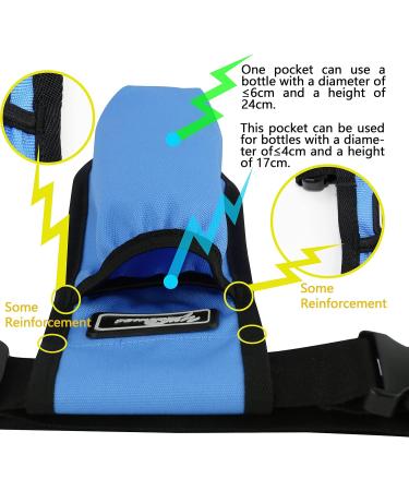 Massage Bottle Bag for Therapists | Holster for Massage Lotion & Oil - Db1KD-Blue - Buy Online on GoSupps.com