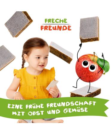 Cheeky Friends Organic Fruit Return Apple & Carrot for Babies - No Added Sugar Vegan Lactose-Free - 12 Pack (4 x 23g Each) - Ideal for Children 1 Year+ - Buy Online on GoSupps.com