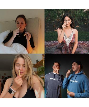 Energy & Refreshment Nose Inhaler Pen | Sustainable Bamboo Aromatherapy Stick for Well-Being | Essential Oils Inhaler Pencil for On-The-Go Relief - Buy Online on GoSupps.com