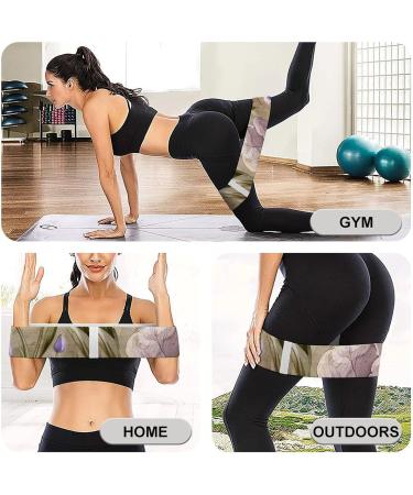 Shop Tulips & Wildflowers Printed Resistance Bands - Premium Elastic Fabric Exercise Bands for Fitness & Leg Workouts | International Shipping Available - Buy Online on GoSupps.com