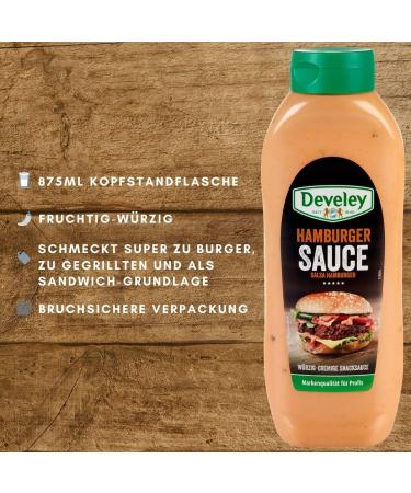  Italian Gourmet E.R. Develey Gluten-Free Hamburger Sauce Spicy and Creamy 875 ml + 400 g can - Buy Online on GoSupps.com