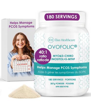 Ovofolic PCOS Supplement for Women - Boost Fertility Hormonal Balance and PCOS Support - Myo-Inositol D-Chiro Inositol Active Folate - High Potency PCOS Supplements (180 servings 387g Jar) 387 g (Pack of 1) - Buy Online on GoSupps.com