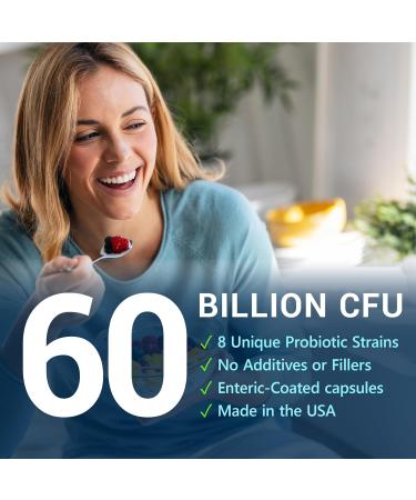 MyoActivo 60 Billion CFU Probiotic - Unique Tri-Blend w/ 8 Probiotic Strains Prebiotics & Postbiotics - for Digestive & Immune Support - Delayed Release - Shelf Stable - Non-GMO Gluten Free - 30 Ct - Buy Online on GoSupps.com