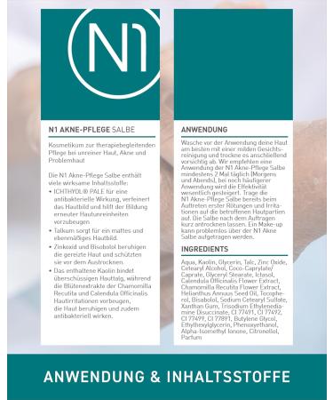 Pharmedix N1 Acne care ointment 30 ml tinted pimple cream antibacterial refines the skin image also for sensitive skin acne cream face and acne - Buy Online on GoSupps.com