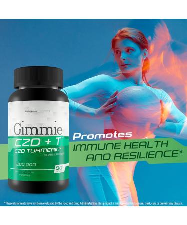 Gimmie CZD + T - Our Best CDZ Supplement Vitamin C D and Zinc Plus Magnesium Turmeric and More - High Potency Immune Support with Vitamin C & D - Our Best Immune Pills Nature Vitamin D Zinc C Best - Buy Online on GoSupps.com