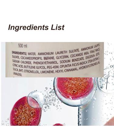 Prickly Pear Skin Cleanser 500ml - Moisturizing & Purifying Shower Gel for Dry Skin - Relieve & Refresh with Pink Bath Wash - Buy Online on GoSupps.com
