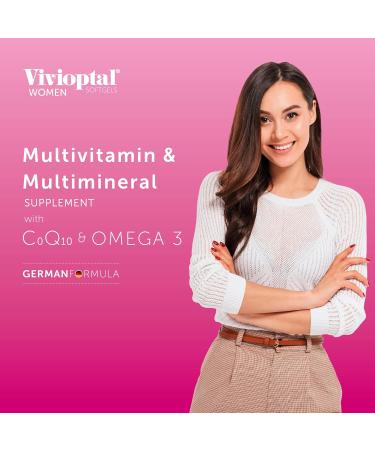 Vivioptal Women 90 Softgels - Multivitamin with CoQ10 & Omega-3 - Buy Online on GoSupps.com
