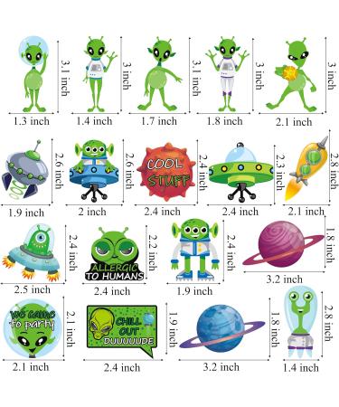Alien Theme Birthday Cupcake Toppers - Buy Online on GoSupps.com