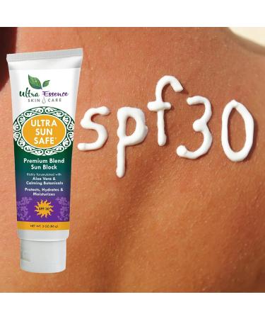 Ultra Sun Safe SPF 30 Sunscreen Lotion for Baby and Kids - Broad Spectrum UVA and UVB Protection - Moisturizing, Water Resistant, Non-Greasy - Buy Online on GoSupps.com
