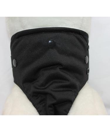 Glenndarcy Adjustable Waterproof Dog Diaper | Urinary Incontinence Solution | Includes 2 Washable Inserts - Black - Buy Online on GoSupps.com