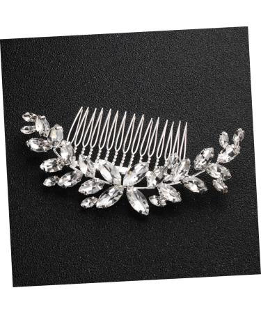 DOITOOL Bride Hair Comb 1pc Bridal Comb Bridal Rhinestone Headwear Hairpins Hair for Hair Claw Clips for Women Faux Buns Headwear for Women Tiara Hair Comb Accessories Alloy Bride Wedding - Buy Online on GoSupps.com