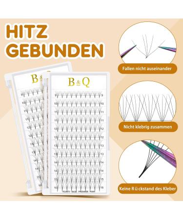 Shop 3D-D 0.10 Volume Eyelash Extensions - Mixed Base for Expert Lash Artists | B&Q C&D Curl Black Eyelashes - Buy Online on GoSupps.com