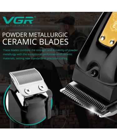 VGR Cordless Hair Clippers for Men with Taper Lever and Turbo Mode - Professional Mens Hair Cutting Kit with Ceramic Blades - Rechargeable - Buy Online on GoSupps.com