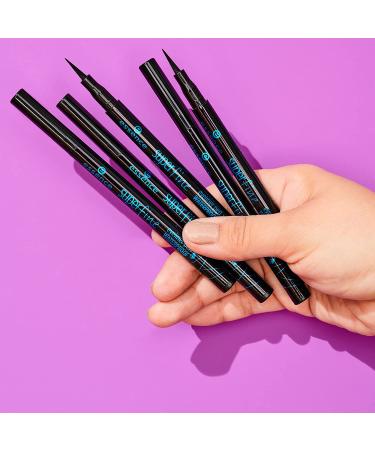 Essence 5-Pack Waterproof Black Eyeliner Pen Set - Longlasting & Pigmented Formula - Felt Tip Applicator - Paraben & Cruelty Free - Buy Online on GoSupps.com