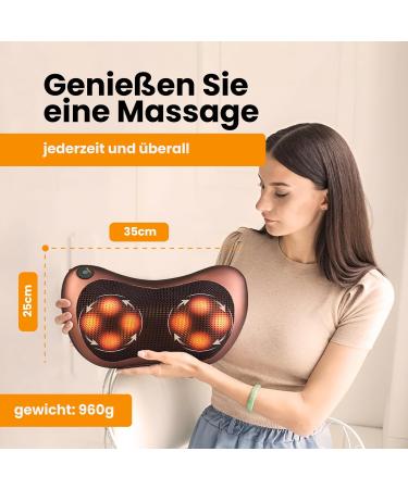 Extralink Smart Life Shiatsu Massage Device - Infrared Heating 8 Massage Heads AC/DC Power Supply - Perfect Birthday Gift for Men - Buy Online on GoSupps.com