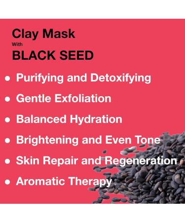 Cleopatra's Secret Black Seed Clay Mask - 8 fl Oz | Deep Pore Cleansing & Dark Spot Fighter | All-Natural Radiant Skin Care - Buy Online on GoSupps.com