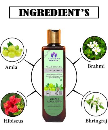 Blessfull Healing Organic Amla & BhringRaj Hair Cleanser | Shampoo 100 ML (Packing May Vary) 100 ml (Pack of 1) - Buy Online on GoSupps.com