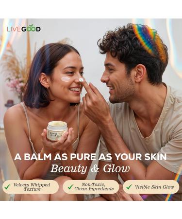 LIVEGOOD Whipped Tallow Balm Grass Fed Beef Tallow for Skin with Vitamins A D E K Deeply Moisturizing Beef Tallow Moisturizer for Face and Body Hydration (2 oz) - Buy Online on GoSupps.com
