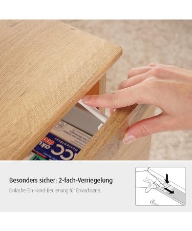 REER Cabinet & Drawer Protection - Child Locking Easy Installation 8 Pieces - DIN EN 16948:2017 Compliance for Safe Home - Buy Online on GoSupps.com