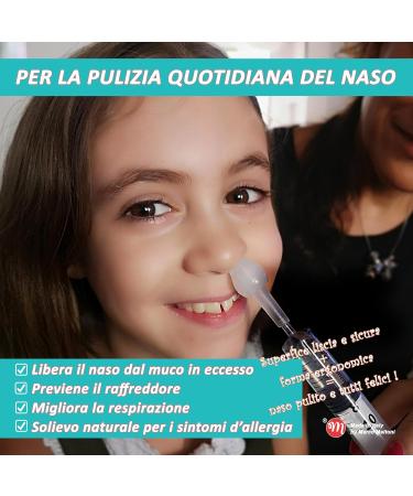 Nasal Rinse by Marco Maltoni - 60ml & 3 Large Nasal Oils | Physiological Solution for Effective Nose Rinsing - Buy Online on GoSupps.com