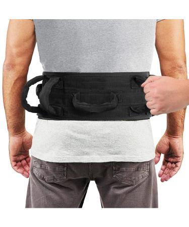 Gait Belt Transfer Belt with Handles Transfer Walking and Standing Assist Aid Quick Release Locking Mental Buckle Safety Gate Belt 55" Strap