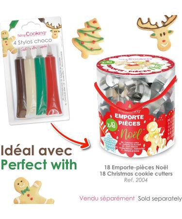 Christmas Chocolate Pen Set: 4 Festive Pens for Holiday Treats - Buy Online on GoSupps.com