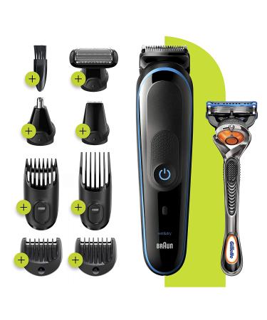 Braun MGK 5280 Men's Hair Clippers & Grooming Kit with Gillette Razor - Cordless & Rechargeable - Buy Online on GoSupps.com
