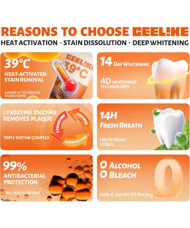 CEELIKE 39C Lysozyme Whitening Toothpaste Innovative Enzyme Formula for Gentle Whitening Long-Lasting Fresh Breath & Complete Oral Care 100g (2) - Buy Online on GoSupps.com