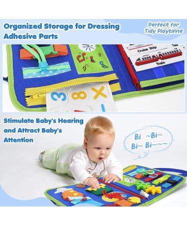 Urmywo Busy Board Montessori Toys for Toddlers 1-5 Years | Motor Skills Activity Board | Ideal Gift for Young Girls | Dinosaur Travel Fun - Buy Online on GoSupps.com