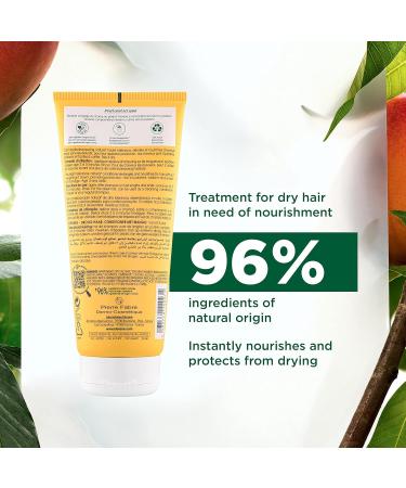 Klorane - Nourishing Conditioner with Mango - Nourishing - Dry hair Moisturize and Hydrate 0% Paraben Silicone and Sulfate Biodegradable Vegan Dermatologist tested - 200ml Orange - Buy Online on GoSupps.com