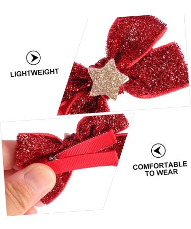 FRCOLOR 4 Pairs Bow Tie Bowknot Hair Ropes Hair Accessories for Kids Hair Ties for Daily Wear Two Pairs of Hair Ropes Christmas Headgear Clip Headband Bridesmaid Ponytail Fabric - Buy Online on GoSupps.com